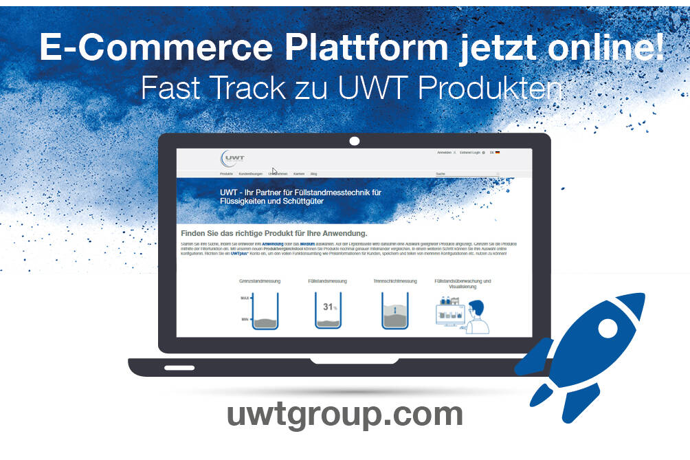 New e-commerce platform of UWT products An enrichment for our prospective customers of the UWT Group