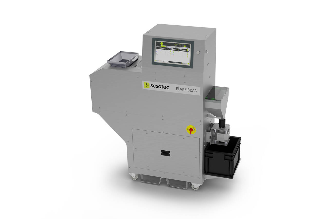 A finalist in the Plastics Recycling Awards Europe: Use FLAKE SCAN by Sesotec to quickly and confidently assess the quality of plastic flakes and regrind. (Photo: Sesotec GmbH)