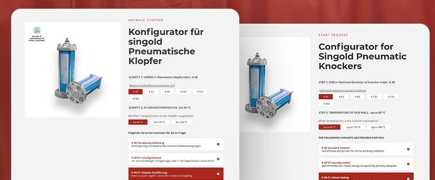 Innovativer Online-Konfigurator zur Auswahl des geeigneten Klopfers