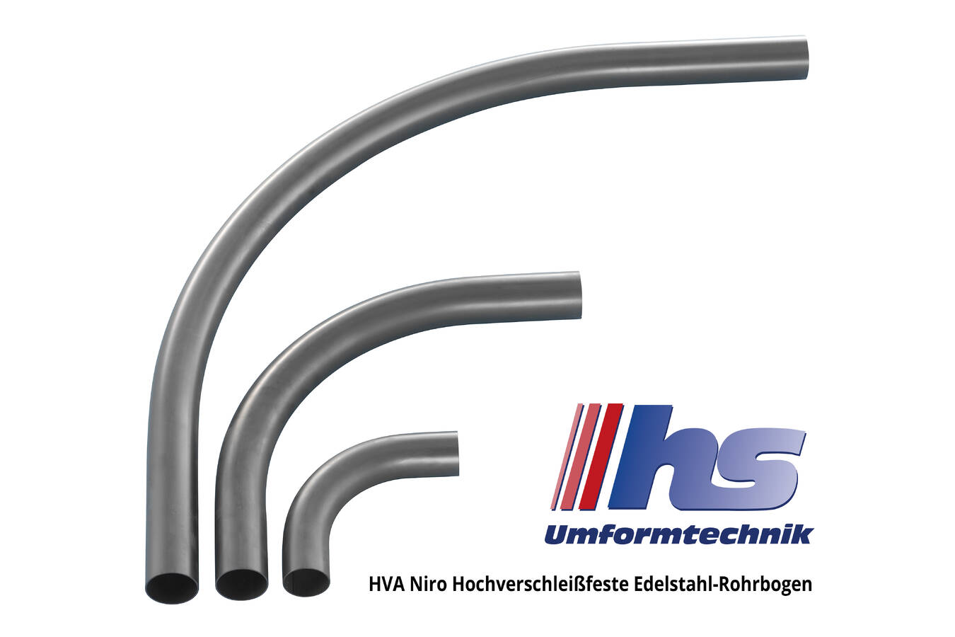 HS Umformtechnik presents at POWTECH 2025 stainless steel pipe systems and components in highly wear-resistant version for pneumatic conveying systems