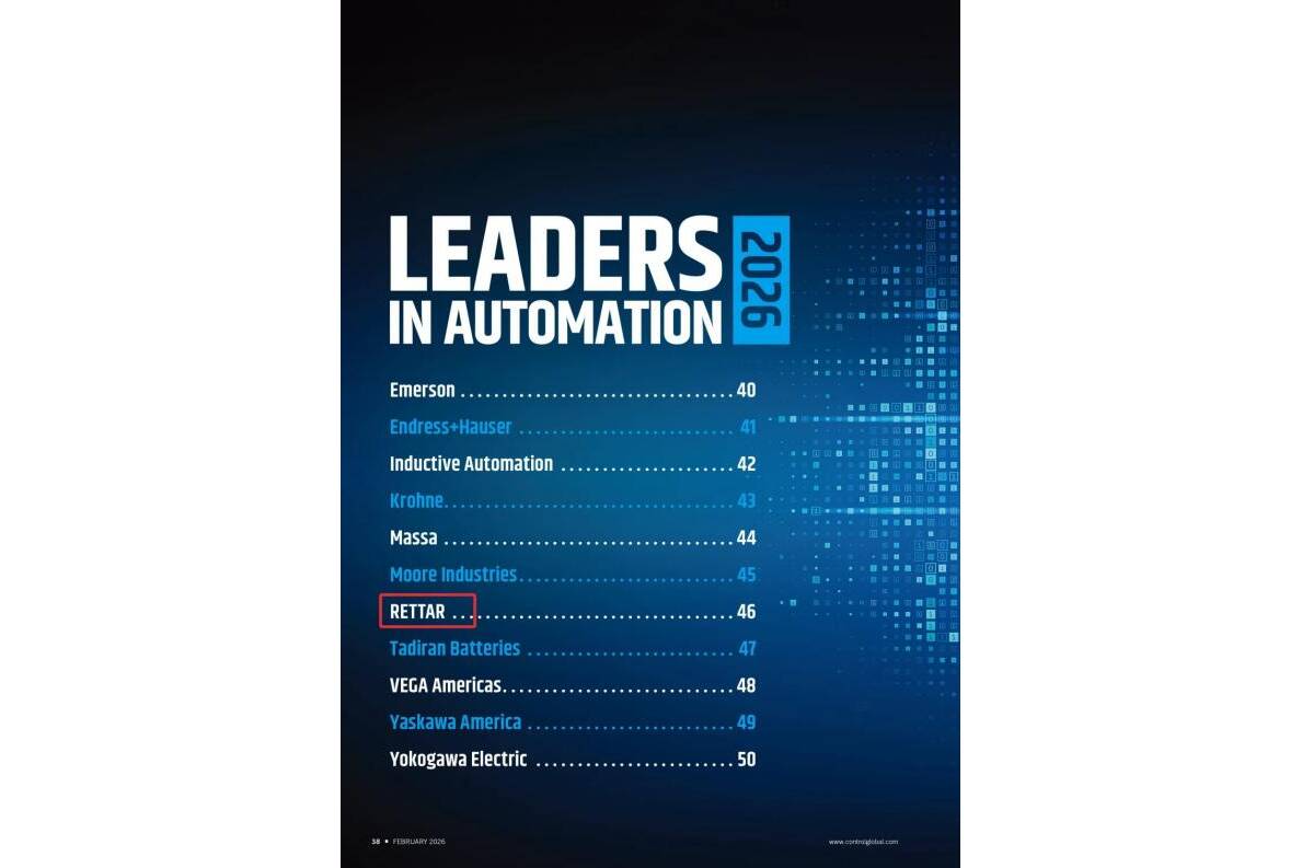 RETTAR für Global 2026 Leaders in Automation Awards nominiert Beijing Rettar Technology Co., Ltd. (RETTAR) wurde offiziell für die 2026 Leaders in Automation Awards nominiert. Diese Anerkennung stammt von Control, einem führenden internationalen Magazin für die Automatisierungsbranche.